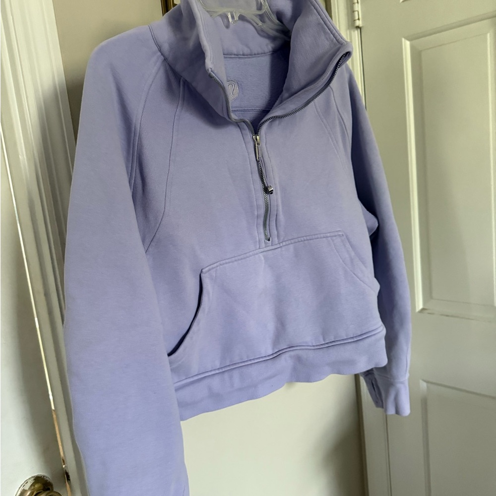 lululemon athletica Light Purple Half-Zip Scuba